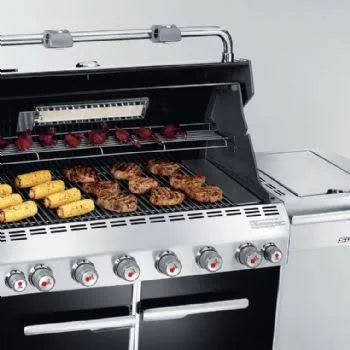Image of silver Weber Summit E - 670 BBQ closer up